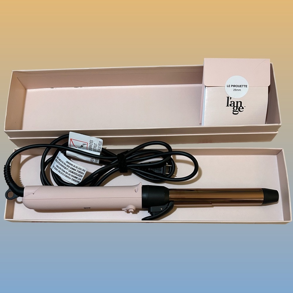 LNWOT! Le Pirouette Titanium Rotating Curling Iron 1” or 25mm barrel in pink. - Picture 11 of 14